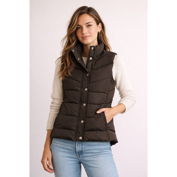 J. Crew Jackets & Blazers - Vintage Y2K J.Crew Puffer Vest XS • Rich Brown Quilted Outdoor Winter Cabin Core